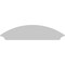 Ekena Millwork Arched Architectural Grade PVC Pediment, 50"W x 14"H x 2-3/4"P PEDP050X140ARD00 - alternate 4